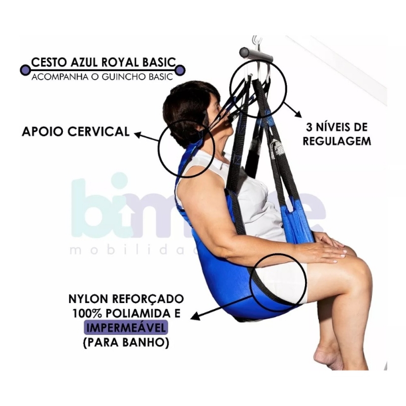 Cesto Selete Basic P/ Guinchos Elevadores De Transferencia